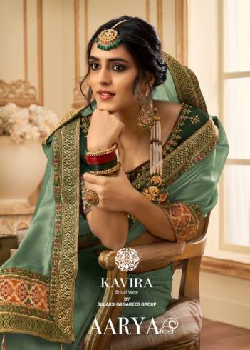 Aarya By Kavira Designer Vichitra Silk Saree Collection